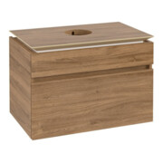 V&B Waschtischunterschrank Legato 80x55x50cm, WT mittig, Kansas Oak