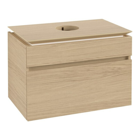 V&B Waschtischunterschrank Legato 80x55x50cm, WT mittig, Nordic Oak