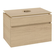 V&B Waschtischunterschrank Legato 80x55x50cm, WT mittig, Nordic Oak