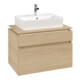 V&B Waschtischunterschrank Legato 80x55x50cm, WT mittig, Nordic Oak-3