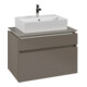 V&B Waschtischunterschrank Legato 80x55x50cm, WT mittig, Truffle Grey-1