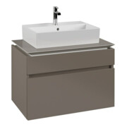 V&B Waschtischunterschrank Legato 80x55x50cm, WT mittig, Truffle Grey