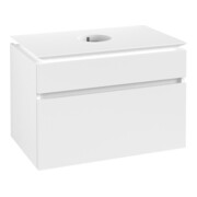 V&B Waschtischunterschrank Legato 80x55x50cm, WT mittig, White Matt