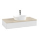 V&B Waschtischunterschrank mit Frontstruktur Antao 100x19x50cm, HL, WBP botti., glo wh. Lac-1