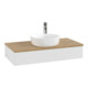 V&B Waschtischunterschrank mit Frontstruktur Antao 100x19x50cm, HL, WBP hon. Oa, g wh. Lac-1