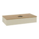 V&B Waschtischunterschrank mit Frontstruktur Antao 100x19x50cm, HL, WBP hon. Oa, si G m Lac-1