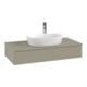 V&B Waschtischunterschrank mit Frontstruktur Antao 100x19x50cm, HL, WBP Lac, lea gre. m Lac-1
