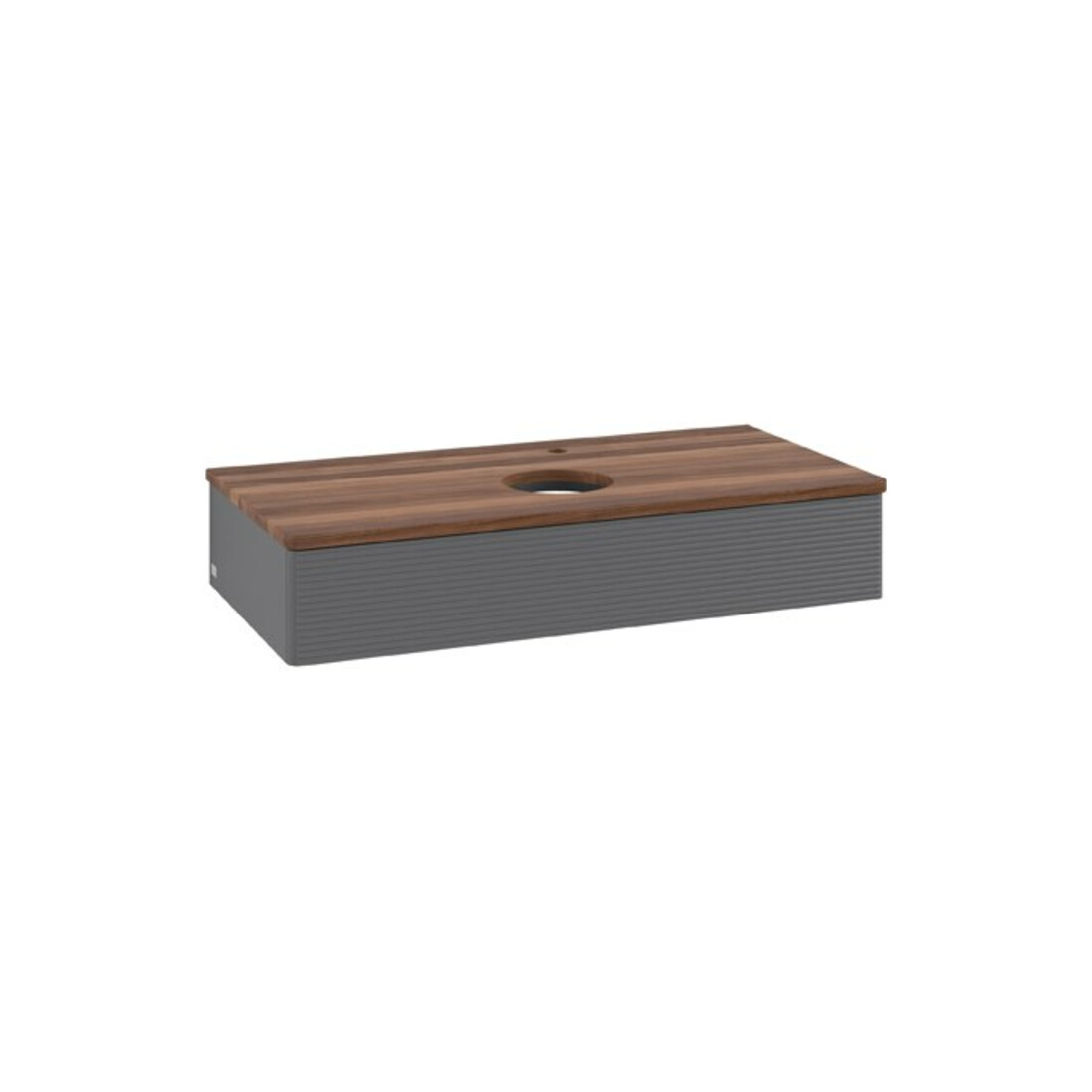 V&B Waschtischunterschrank mit Frontstruktur Antao 100x19x50cm, HL, WBP w wa, A m Lac