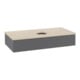 V&B Waschtischunterschrank mit Frontstruktur Antao 100x19x50cm, WBP botti., Anthrac. m Lac-1