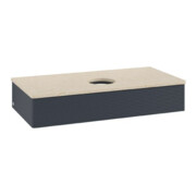 V&B Waschtischunterschrank mit Frontstruktur Antao 100x19x50cm, WBP botti., md bl. m Lac