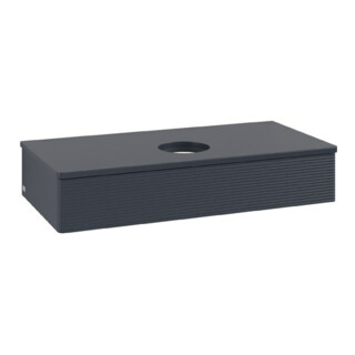 V&B Waschtischunterschrank mit Frontstruktur Antao 100x19x50cm, WBP-farbe Lac, md bl. m Lac