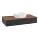 V&B Waschtischunterschrank mit Frontstruktur Antao 100x19x50cm, WBP-farbe w. wal, bla m Lac-3
