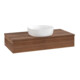 V&B Waschtischunterschrank mit Frontstruktur Antao 100x19x50cm, WBP-farbe w. wal, w. walnut-1