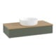 V&B Waschtischunterschrank mit Frontstruktur Antao 100x19x50cm, WBP hon. Oa, lea gre. m Lac-3