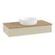 V&B Waschtischunterschrank mit Frontstruktur Antao 100x19x50cm, WBP hon. Oa, si Gr m Lac-1