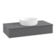V&B Waschtischunterschrank mit Frontstruktur Antao 100x19x50cm, WBP Lac, Anthrac. m Lac-4