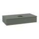 V&B Waschtischunterschrank mit Frontstruktur Antao 100x19x50cm, WBP Lac, lea gre. m Lac-1
