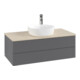 V&B Waschtischunterschrank mit Frontstruktur Antao 100x36x50cm, HL, WBP botti., A m Lac-1