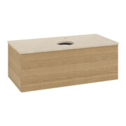 V&B Waschtischunterschrank mit Frontstruktur Antao 100x36x50cm, HL, WBP botti., hon. Oa