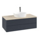 V&B Waschtischunterschrank mit Frontstruktur Antao 100x36x50cm, HL, WBP botti., md b m Lac-1