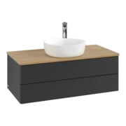 V&B Waschtischunterschrank mit Frontstruktur Antao 100x36x50cm, HL, WBP hon. Oa, bla m Lac-3