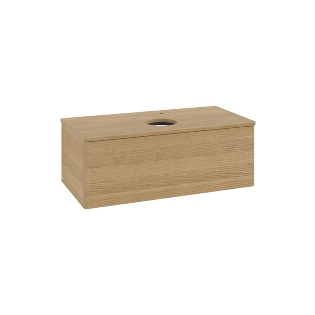 V&B Waschtischunterschrank mit Frontstruktur Antao 100x36x50cm, HL, WBP hon. Oa, hon. Oa
