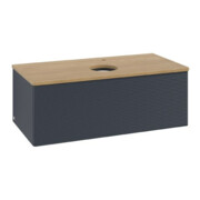 V&B Waschtischunterschrank mit Frontstruktur Antao 100x36x50cm, HL, WBP hon. Oa, md b m Lac