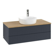 V&B Waschtischunterschrank mit Frontstruktur Antao 100x36x50cm, HL, WBP hon. Oa, md b m Lac