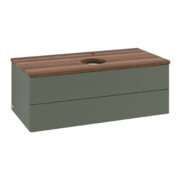 V&B Waschtischunterschrank mit Frontstruktur Antao 100x36x50cm, HL, WBP w wa, le gre. m Lac