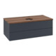 V&B Waschtischunterschrank mit Frontstruktur Antao 100x36x50cm, HL, WBP w wal, md bl. m Lac-3