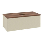 V&B Waschtischunterschrank mit Frontstruktur Antao 100x36x50cm, HL, WBP w. wal, si Gr m Lac