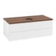 V&B Waschtischunterschrank mit Frontstruktur Antao 100x36x50cm, HL, WBP w. wal, wh. m Lac-1