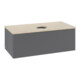 V&B Waschtischunterschrank mit Frontstruktur Antao 100x36x50cm, WBP botti., Anthrac. m Lac