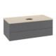 V&B Waschtischunterschrank mit Frontstruktur Antao 100x36x50cm, WBP botti., Anthrac. m Lac-1