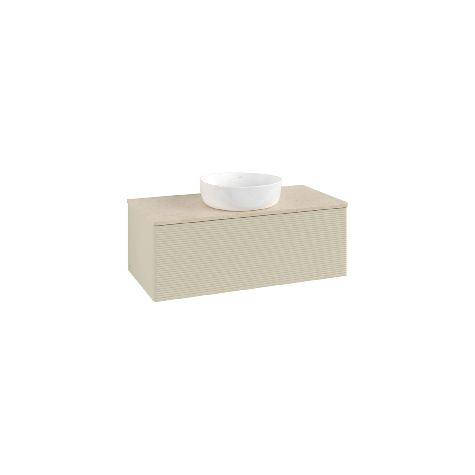 V&B Waschtischunterschrank mit Frontstruktur Antao 100x36x50cm, WBP botti., si Gr m Lac ; Villeroy & Boch