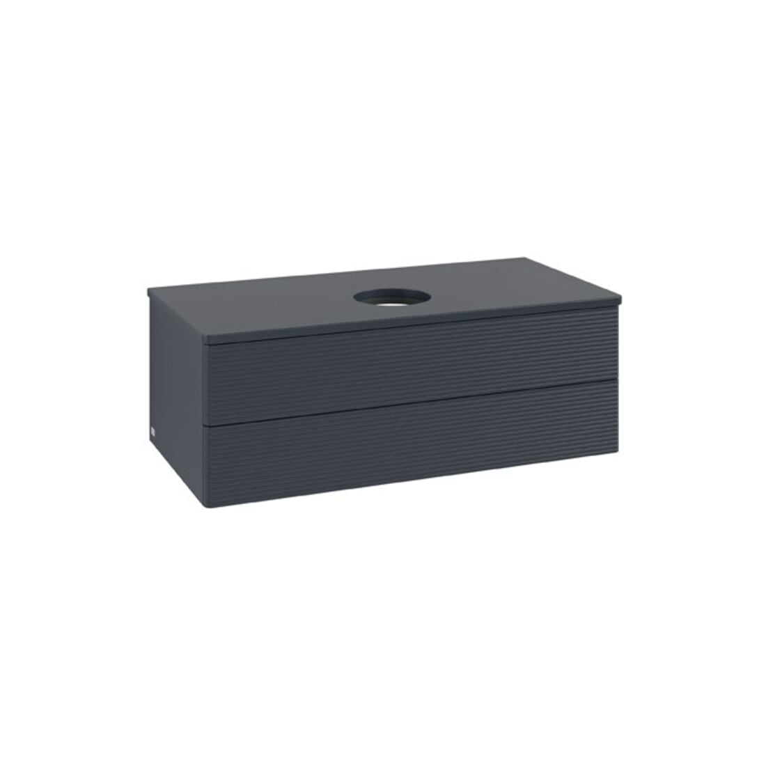 V&B Waschtischunterschrank mit Frontstruktur Antao 100x36x50cm, WBP-farbe Lac, md bl. m Lac