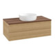 V&B Waschtischunterschrank mit Frontstruktur Antao 100x36x50cm, WBP-farbe w. wal, honey oak-3