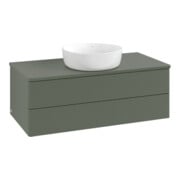 V&B Waschtischunterschrank mit Frontstruktur Antao 100x36x50cm, WBP Lac, lea gre. m Lac-3