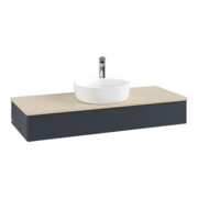 V&B Waschtischunterschrank mit Frontstruktur Antao 120x19x50cm, HL, WBP botti., md b m Lac