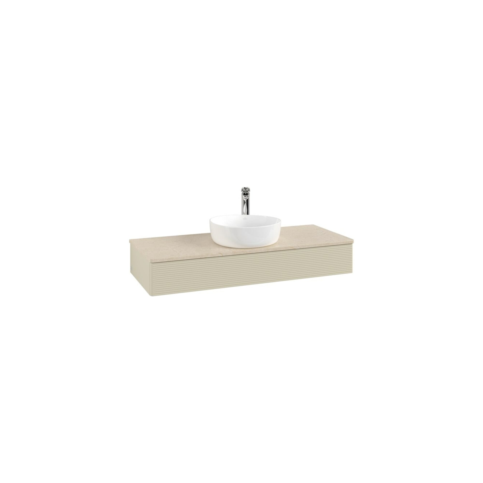 V&B Waschtischunterschrank mit Frontstruktur Antao 120x19x50cm, HL, WBP botti., si Gr m Lac ; Villeroy & Boch