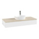 V&B Waschtischunterschrank mit Frontstruktur Antao 120x19x50cm, HL, WBP botti., wh. m Lac-1