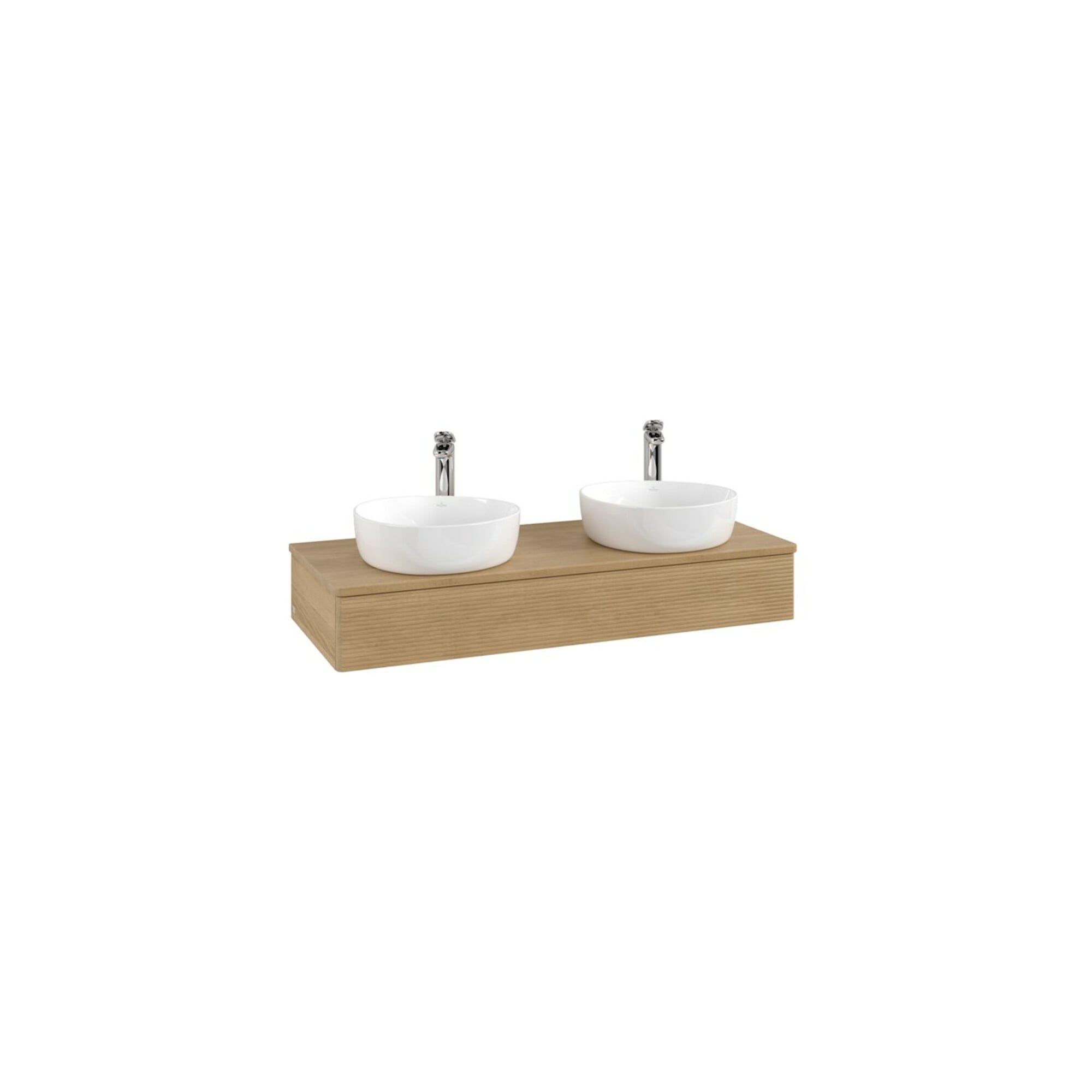 V&B Waschtischunterschrank mit Frontstruktur Antao 120x19x50cm, HL, WBP hon. Oa, hon. Oa ; Villeroy & Boch