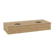 V&B Waschtischunterschrank mit Frontstruktur Antao 120x19x50cm, HL, WBP hon. Oa, hon. Oa-4
