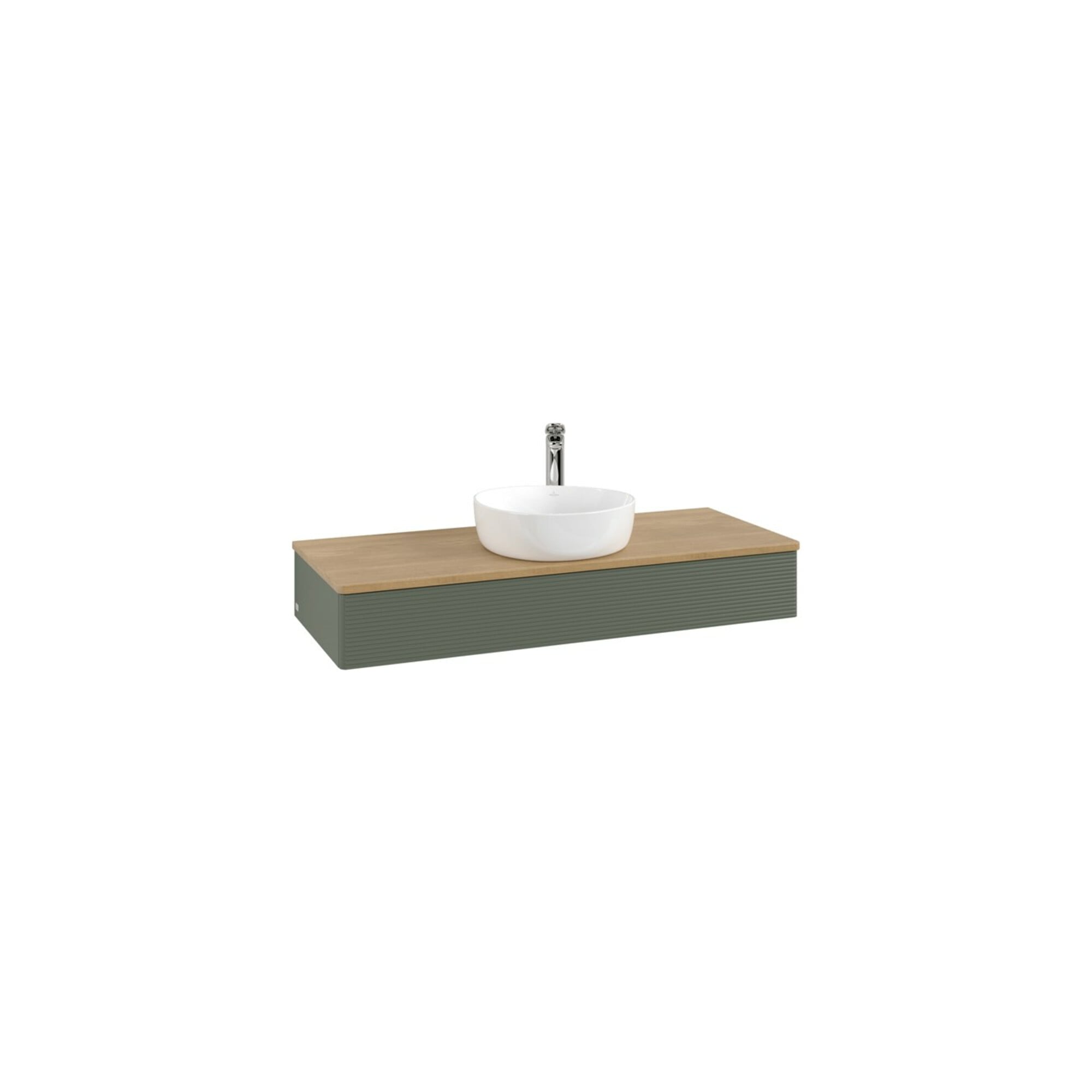 V&B Waschtischunterschrank mit Frontstruktur Antao 120x19x50cm, HL, WBP hon. Oa, le g. m La ; Villeroy & Boch