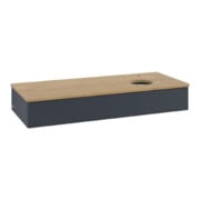 V&B Waschtischunterschrank mit Frontstruktur Antao 120x19x50cm, HL, WBP hon. Oa, md b m Lac-4