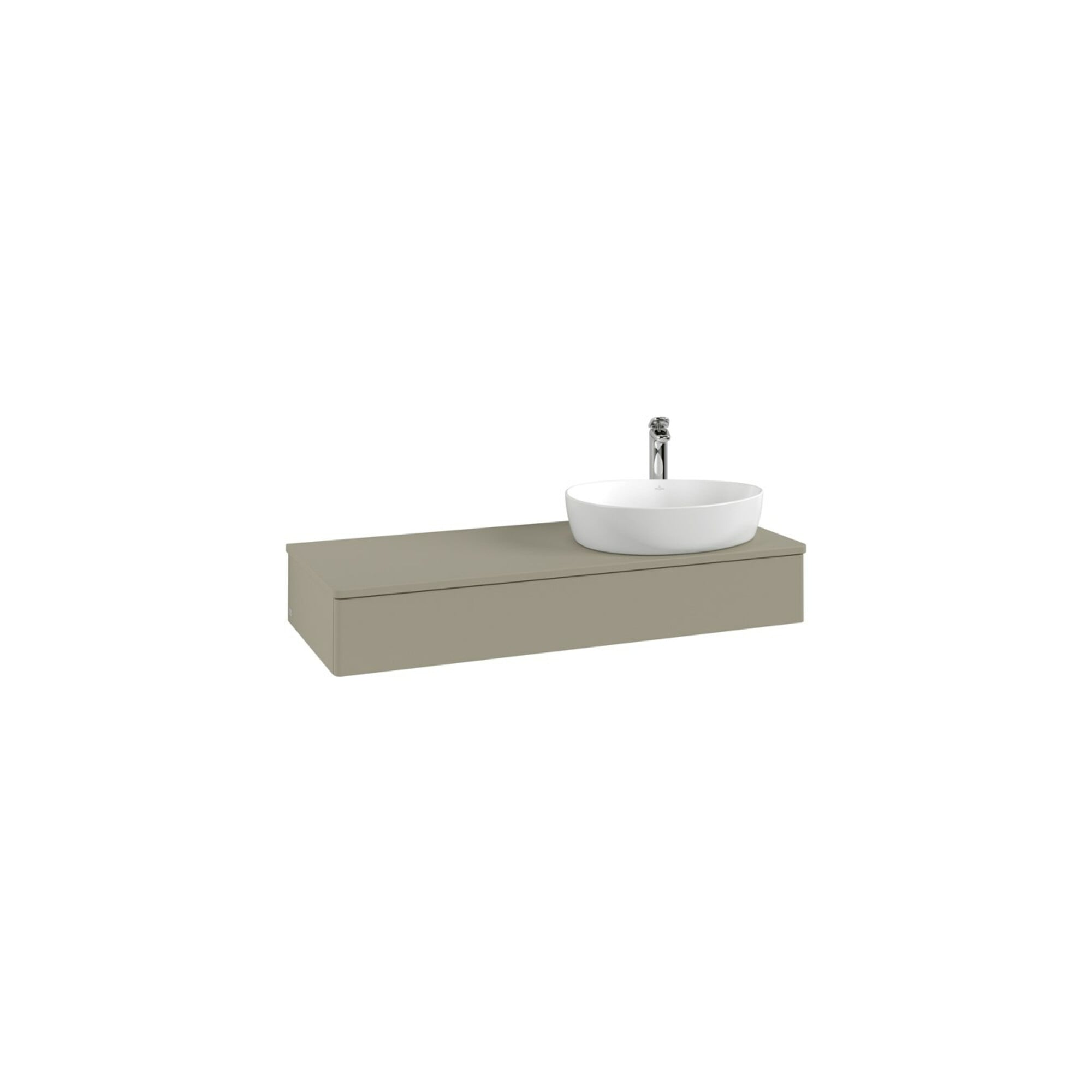 V&B Waschtischunterschrank mit Frontstruktur Antao 120x19x50cm, HL, WBP Lac, Anthrac. m Lac ; Villeroy & Boch