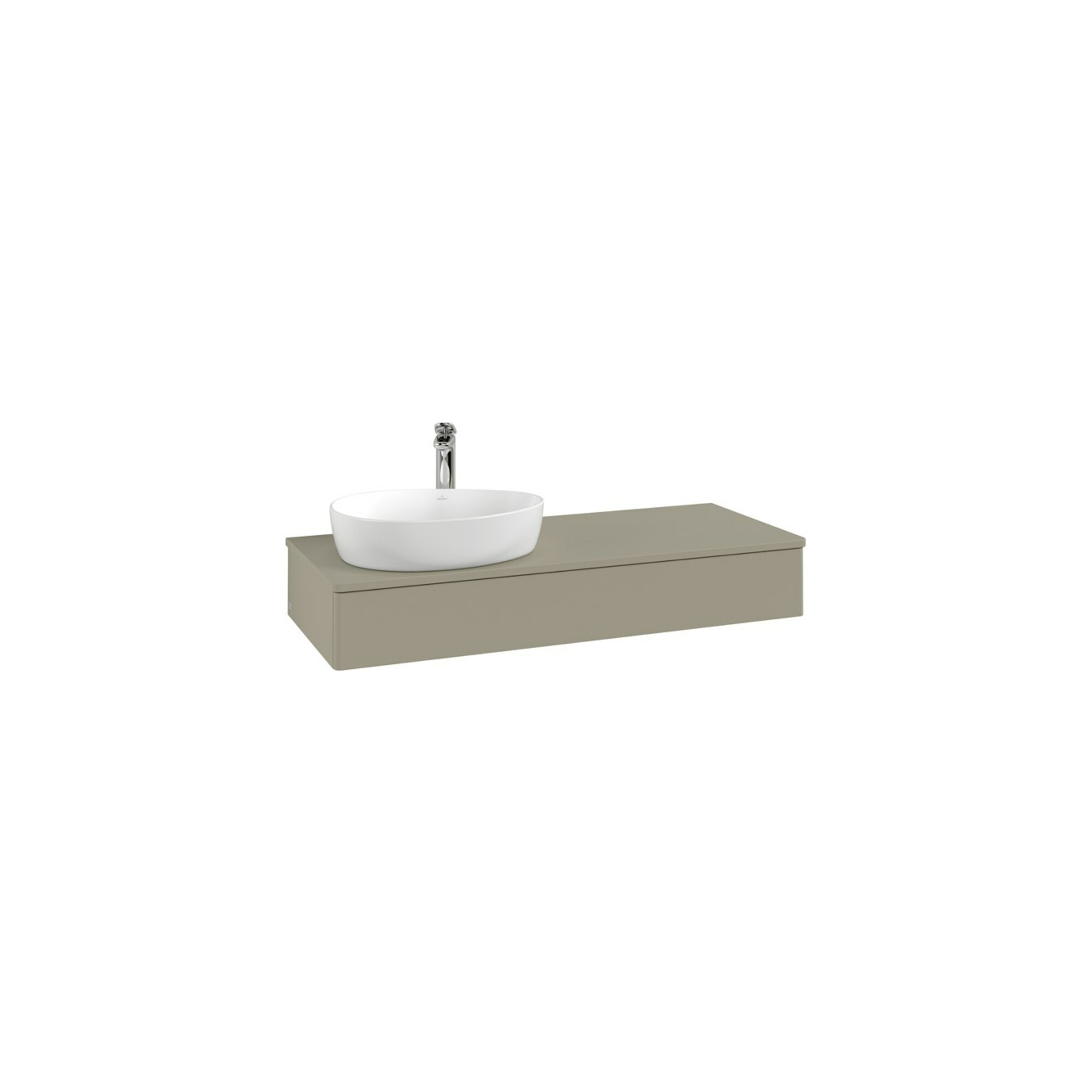 V&B Waschtischunterschrank mit Frontstruktur Antao 120x19x50cm, HL, WBP Lac, lea gre. m Lac ; Villeroy & Boch