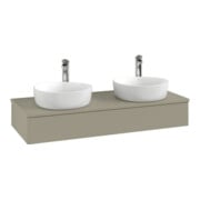 V&B Waschtischunterschrank mit Frontstruktur Antao 120x19x50cm, HL, WBP Lac, md bl. m Lac