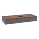 V&B Waschtischunterschrank mit Frontstruktur Antao 120x19x50cm, HL, WBP w wa, A m Lac-1