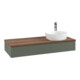 V&B Waschtischunterschrank mit Frontstruktur Antao 120x19x50cm, HL, WBP w wa, le gre. m Lac-1